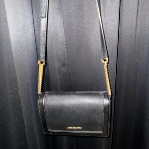 Michael Kors Black and Gold Crossbody Bag